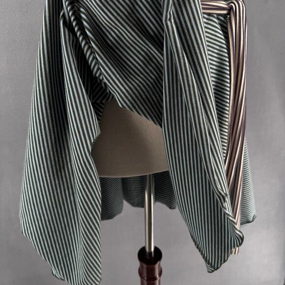 Beguile By Bryce Lars Fit and Flare Striped Jersey Knit Dress Womens S Stretch - Picture 8 of 15